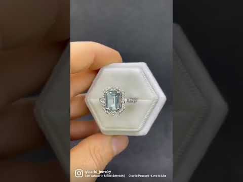 Giliarto Aquamarine Halo
