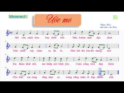 Video Ước mơ | bài hát lớp 5 | có lời - youtube