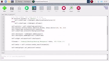 video player in pyqt