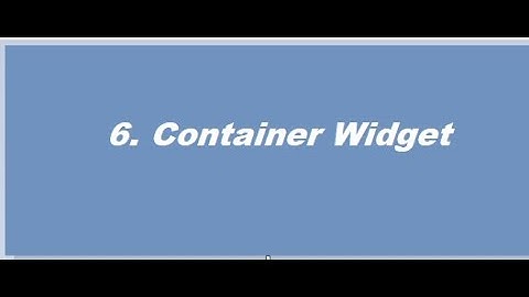 6. Container, Column & Row Widgets  #flutter  #fluttertutorialforbeginners #CareerDevise #mobileapps