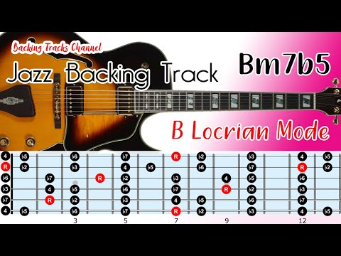 Locrian Mode Jazz Play along With Guitar Scale Diagram