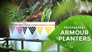 Trustbasket Armour Planters Set Of 3