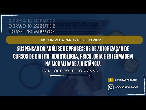 Covac 10 minutos - 20/09 por dr. José Roberto Covac