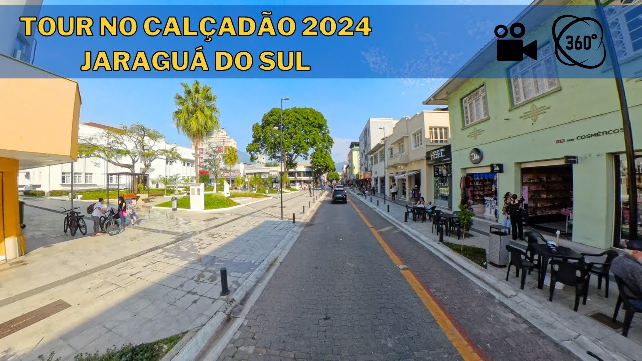 Tour como você nunca viu, no Calçadão de Jaraguá do Sul - SC, 360 graus ...