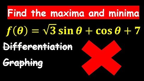Minima and maxima of a trigonometric function