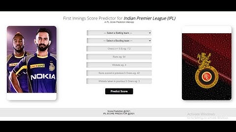 IPL Score Prediction using Deep Learning