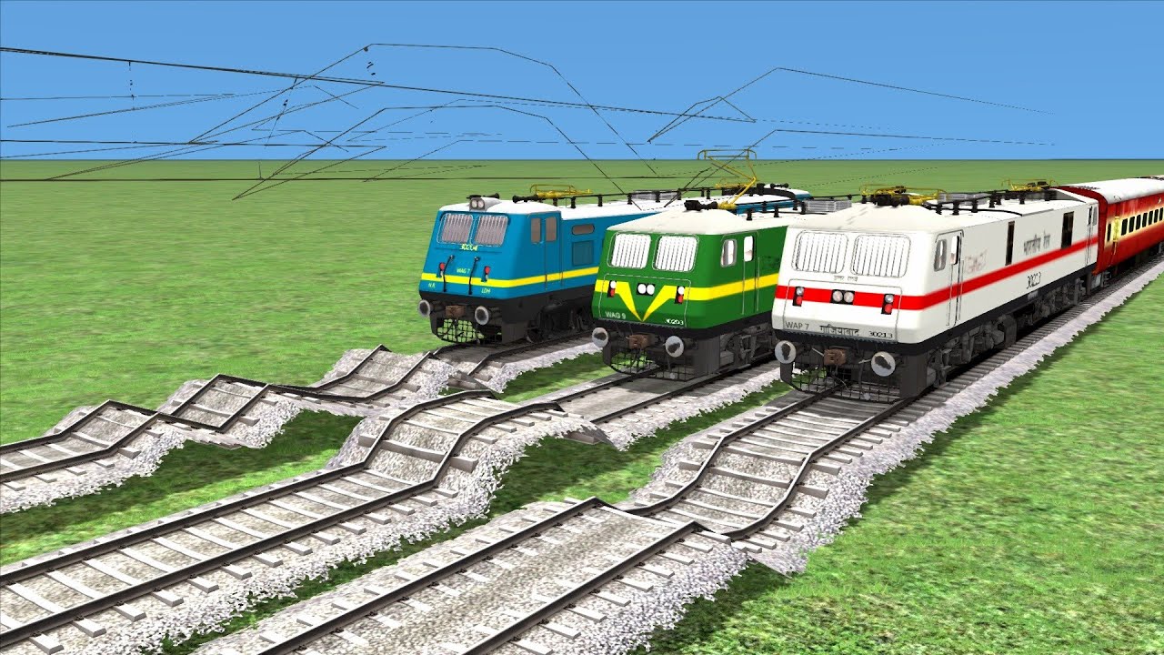 3-trains-running-on-risky-railway-tracks-most-dangerous-railroad