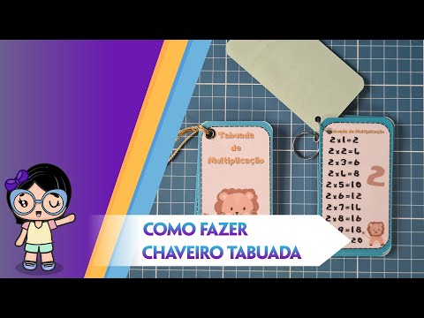 Tabuada chaveiro – Professora ArteCriativa