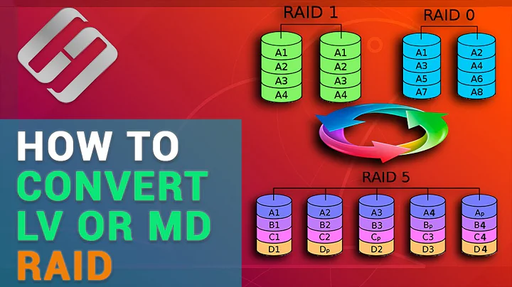 🐧 How to Convert LV or MD RAID 1 and 0 into RAID 5 Without Losing Data 🐧