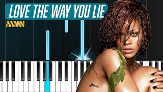 Rihanna - "Love The Way You Lie" Piano Tutorial - Chords - How To Play - Cover chords