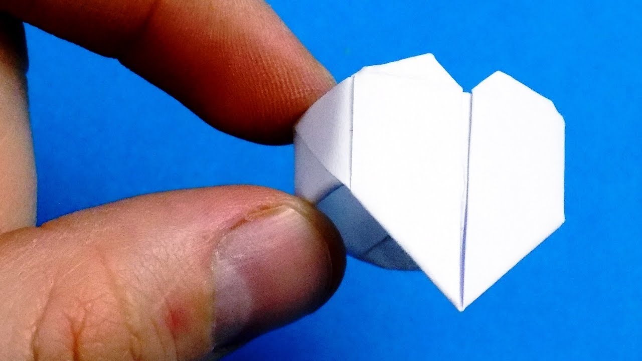 Origami: Heart Ring - Instructions - YouTube