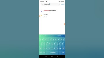 How to fix global icon Animation setting on Android Phone