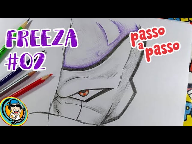 Desenho de Freeza, desenho de grade, roxo, lendário Criatura