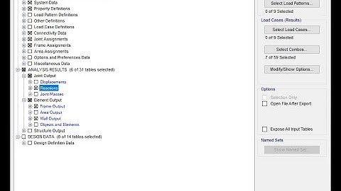 Hướng dẫn xuất file Access Etabs 2018 chung cho các phần mềm tính toán Cột - Dầm - Móng - Vách