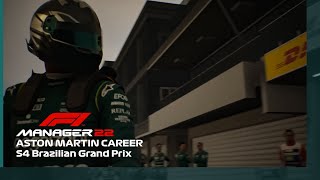 F1 Manager 22 | Aston Martin Career | Who Clinches Drivers Title? | S4 Brazilian Grand Prix | Ep.88