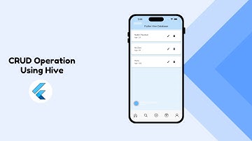 Flutter Hive CRUD || Hive Database Flutter