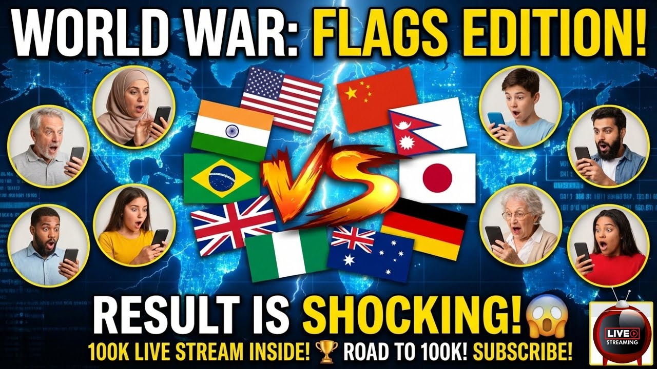 🚩 ULTIMATE FLAG BATTLE LIVE | Can YOUR Country Win? 🌍