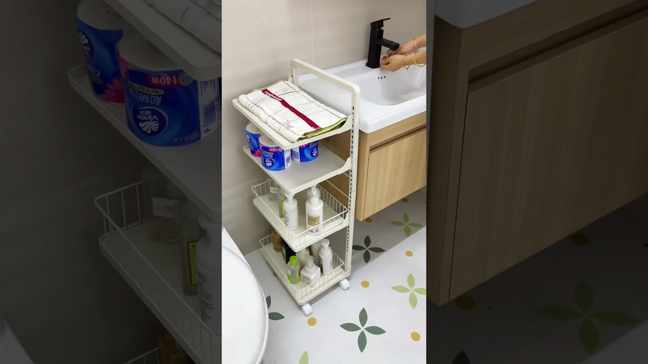The Perfect Rolling Rack for Any Bathroom! 🧼 