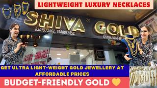 Latest light weight gold jewellery | ultra light weight luxury necklaces | hallmark gold jewellery screenshot 2