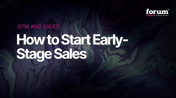 How to Start Your Early-Stage Sales Motion | B2B SaaS Sales Guide for Startup Founders