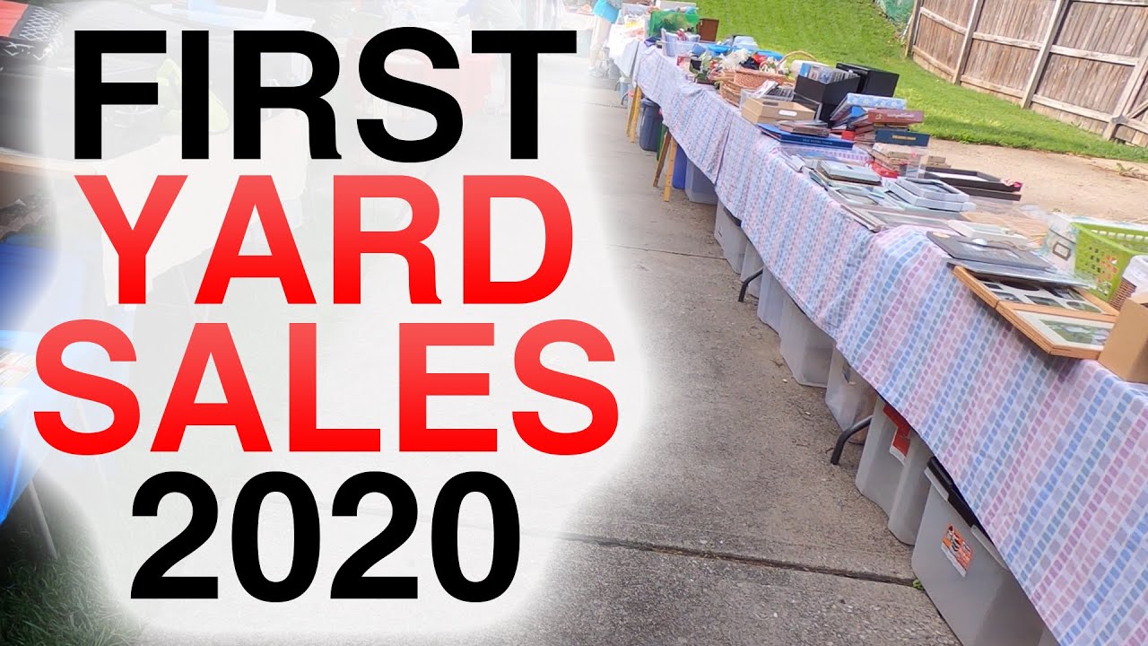 Yard Sales Are BACK! First Garage Sale Haul 2020 YouTube