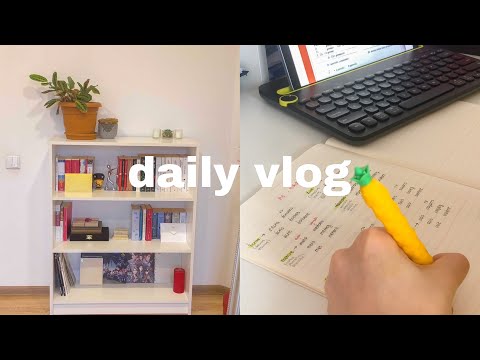 Daily vlog: ვლოგი: მეცადინეობა, კორეული ლაპარაკი, kpop ალბომები, აზიური საჭმელი...