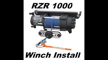 Polaris Pro HD 4500 Winch Install on RZR 1000 XP