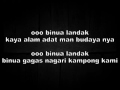 LAGU DAYAK PANTUN BINUA LANDAK ofical lirik by mario rinyuakng