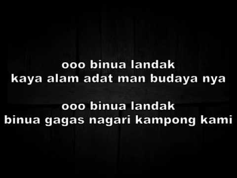 LAGU DAYAK PANTUN BINUA LANDAK ofical lirik by mario rinyuakng