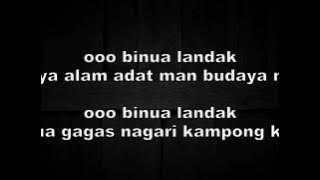 LAGU DAYAK PANTUN BINUA LANDAK ofical lirik by mario rinyuakng