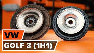 Cómo cambiar Base de amortiguador VW GOLF III (1H1) - vídeo gratis en línea