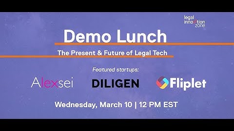 Demo Lunch: Session One