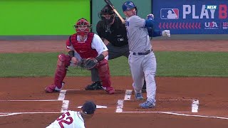 TOR@BOS: Donaldson's bat hits umpire after his swing