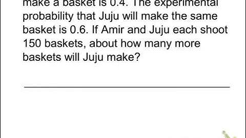 Experimental Probability SG (15)