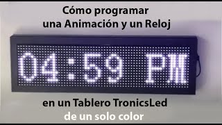 Programar Reloj y Animación en Tablero Led de 16 X 64 cm INALAMBRICAMENTE en PC (PowerLed) (2)