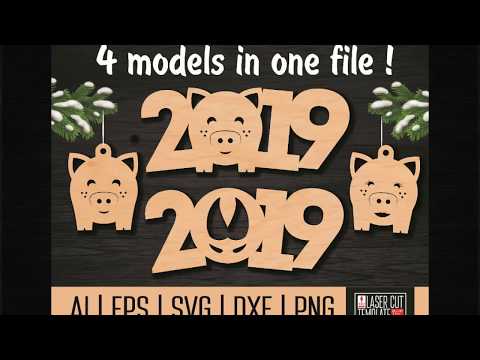Video: Vytynanka For Year Of The Pig: Templates, How To Cut And Stick On The Window