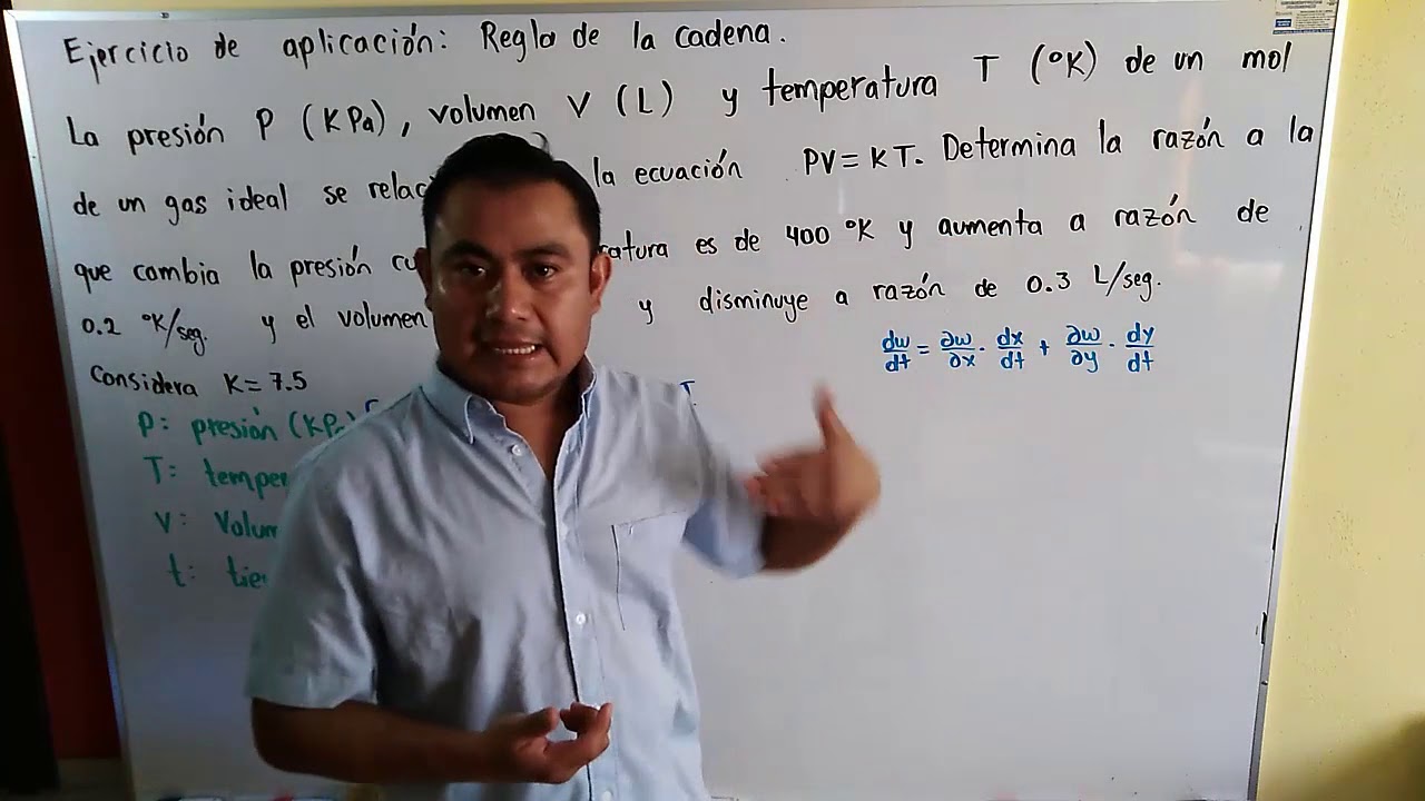 Regla de la cadena derivadas parciales