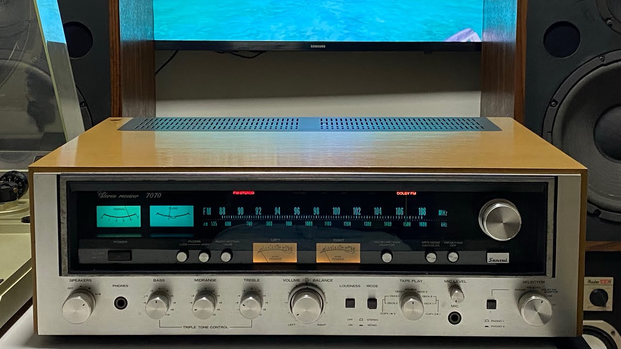 Receiver SANSUI 7070 único dono - conservação raríssima - YouTube
