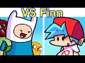 Friday night funkin vs finn the human demo  cutscenes  adventure time with finn  jake fnf mod