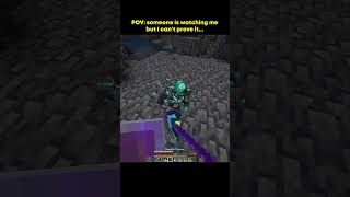 Someone is watching me but i can't prove it... #minecraft #shorts