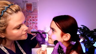 An In-Depth Real Person ASMR Skin Exam & Face Measuring: Unintentional!