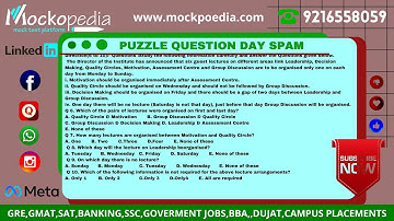 PUZZLE TEST PRACTICE Q6 to 10 : MockoPedia
