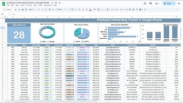 Employee Onboarding Tracker in Google Sheets