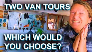 VAN TOURS: TRANSIT CONNECT & PROMASTER 2500. ONE CUTE, LESS EXPENSIVE. THE OTHER BIG & HOMEY