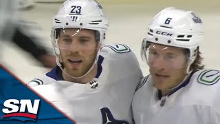 Elias Lindholm Makes Beauty Tip In Front To Score In First Game With Canucks