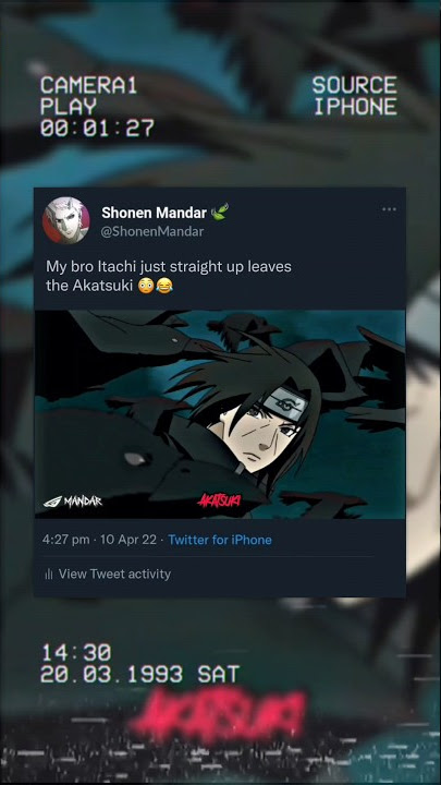 Itachi meninggalkan Akatsuki 😂