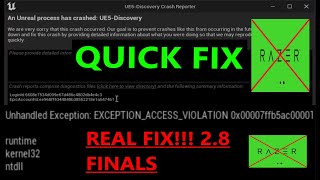 OFFICIAL FIX FOR THE FINALS UNREAL ENGINE 5 CRASH AFTER UPDATE 2.8 (SEE PINNED COMMENT!)