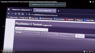 PlayStation 3 - How to access PS3xploit and PS3toolset with browser/website [HFW/CFW/HEN]