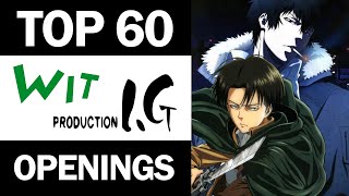 My Top 60 Production I.G / Wit Studio Openings by oreomonogatari 3,030 views 3 years ago 16 minutes