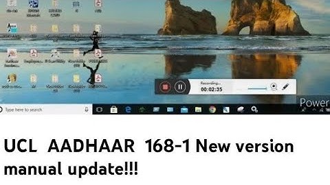 UCL  AADHAAR  168-1 New version manual update!!!